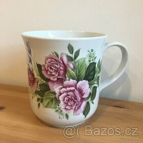 Velky kvetinovy hrnek znacky Original Bohemia Dubi