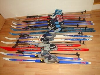 Komplet Běžky + boty + hole vázání Rottefella NNN - šupiny