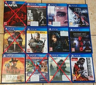 PS4 Hry Mafia Star Wars Zaklínač Uncharted atd