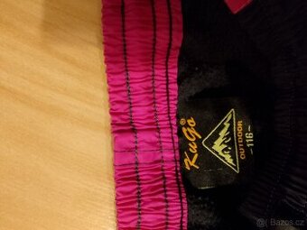 Kalhoty zimní šusťákovè vel.116