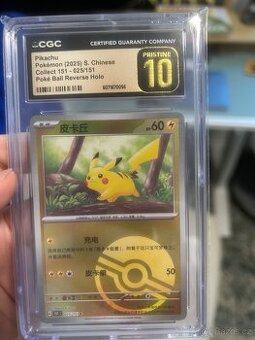 Pikachu 151 Poke Ball Reverse Holo – CGC Pristine 10