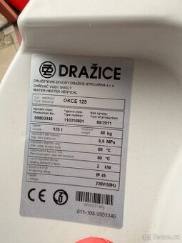 Boiler dražice 125 l