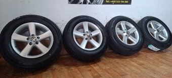 Alu kola R16 5x112 VW Tiguan + nové celoroční pneu