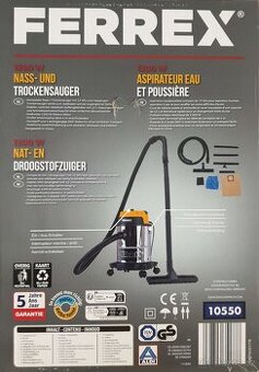 Vysavač Profi nerez,1200 W,Německo, 5 roků záruky