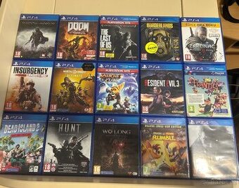 Hry na PS4 + upgrade PS5