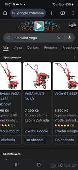Kultivátor benzín VeGA benzínový