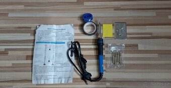 Mikropájka 230V/60W, s výměnnými hroty+cín+držák.