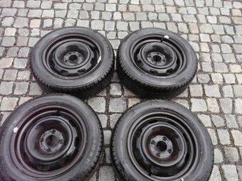 ZIMNÍ PNEU + DISKY 185/60R15 PEUGEOT 15"CITROEN