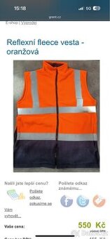 Grent fleece vesta vel. M