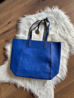 Nová modrá kabelka - nenošená, TOP, modrá s cedulkou