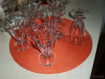 sklo -  sklenice - na zmrzlinové poháry ++nové++ 6ks