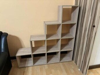 Regál/knihovna Leana dub sonoma