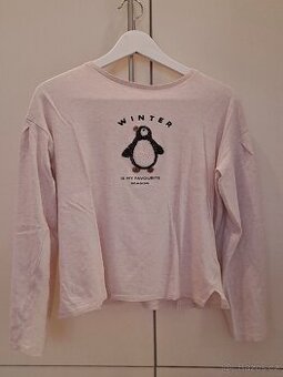 Dívčí triko s dlouhým rukávem vel. 164