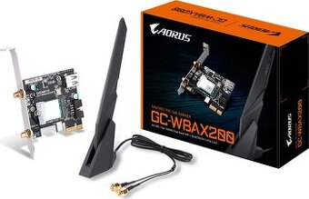 GIGABYTE GC-WBAX200, WiFi 802.11ax, Bluetooth 5.0, PCIe, Dua