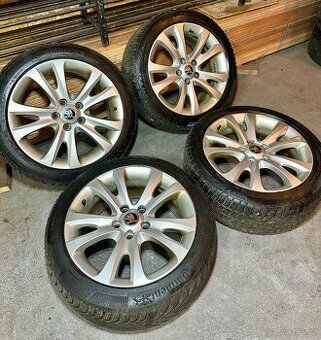 ALU Kola ŠKODA 5x112 R17 TRIFID Zimní Pneu 225/45/17