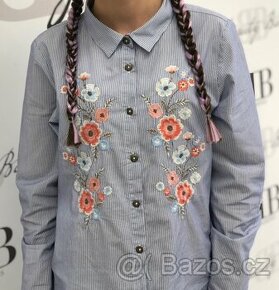 Pruhovaná košile s výšivkou Mantaray 13 let