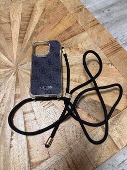 Kryt na šňůrce Guess pro iPhone 16 Pro