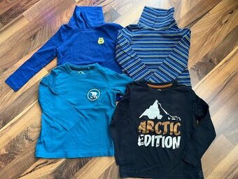 Chlapecká trička s dlouhým rukávem - vel. 98/104