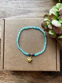 Náramky z přírodních minerálních korálků - tlapka