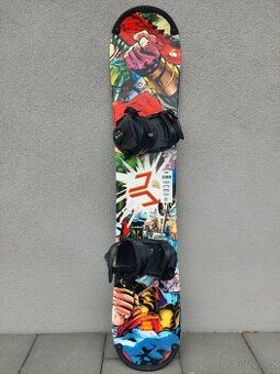 Snowboard BEANY HERO PUNCH, 153 a 130  cm, včetně vázání