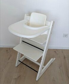 Jídelní židlička Stokke Tripp Trapp +babyset,pult a potah