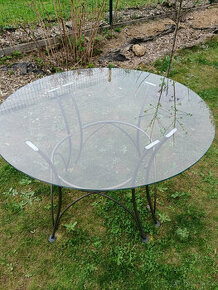 zahradní stolek, stolek, skleněný stolek - 1