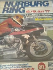 Plakát Nürburg Ring 1977 Motocykl plagát motorka - 1