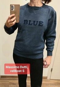 Vel. S Massimo Dutti modrá mikina