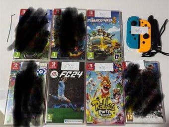 Přídavné ovladače a hry Nintendo switch