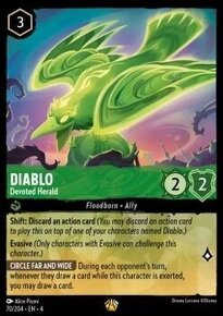 Lorcana URS 070/204 Diablo - Devoted Herald FOIL