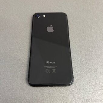 iPhone 8 64GB, pěkný stav, 12 měsíců záruka