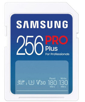 Pameťová karta Samsung SDXC 256GB PRO PLUS, cena 400,- Kč