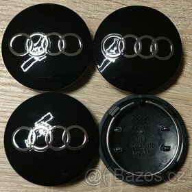 Černé pokličky do kol Audi 68mm 8D0601170