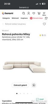 Rohová pohovka Miley
