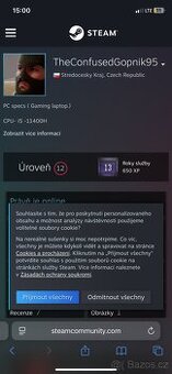 Prodám steam ucet i rockstar účet s GTA 5
