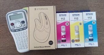 Inkoust Epson 112 , tiskárna, myš, konvolut cena za vse
