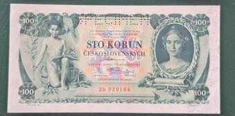 1000 Kč 1931 UNC - Specimen 