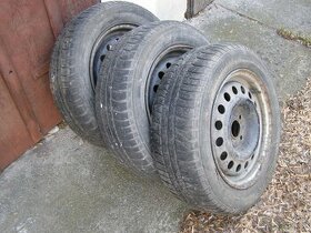 ALUDISKY 13,  2 disky plech a kola13 s pneu