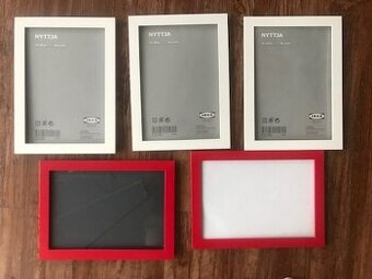 Prodám sadu 5 rámečků Ikea zn. Nyttja 21x30cm