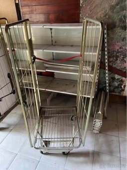 Pojízdný rollkontejner 160x60 cm, velikost 2 stěny