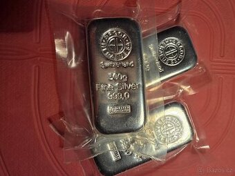 Argor Heraeus stříbrný slitek