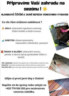ČIŠTĚNÍ GRILŮ a TERAS - Třinec, Ostrava a celý MS kraj