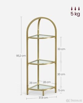 NOVÁ ROHOVÁ POLICE - REGÁL - KNIHOVNA