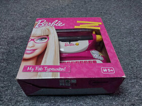 Dětský psací stroj Barbie, elektrický - 1