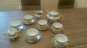 Karlovarský porcelán kompletní čajová sada NOVÉ