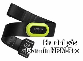 Hrudní pás Garmin HRM-Pro, metr tepové frekvence, běžecký