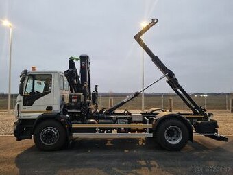 NOVÉ IVECO 180E28 RUKA HIAB 138 + NOSIČ KONTEJNERU 10T
