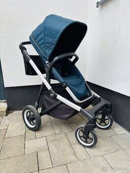 Thule Sleek městský/sportovní kočár zánovní hliník/petrolej
