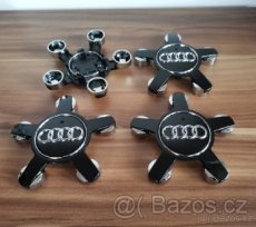 středové krytky Audi 135mm hvězda černé šedé stříbrné