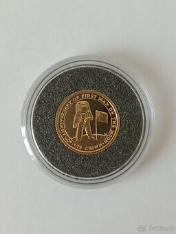 Zlatá inv. mince 1,22 g., Au 999,9 s certifikátem